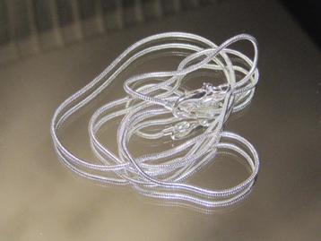 ket. prachtige ronde ketting 2mm - 50cm of 60cm - verzilve   beschikbaar voor biedingen
