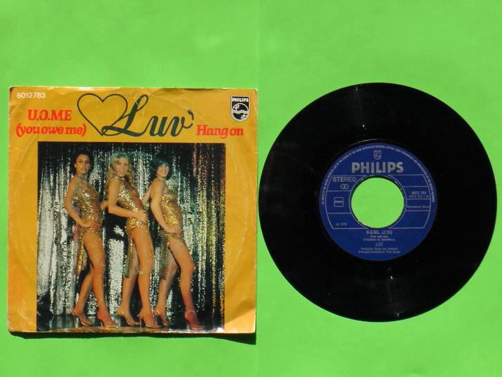 LUV -U.O.ME VINYL SINGLE, Cd's en Dvd's, Vinyl Singles, Gebruikt, Single, Pop, 7 inch, Ophalen of Verzenden