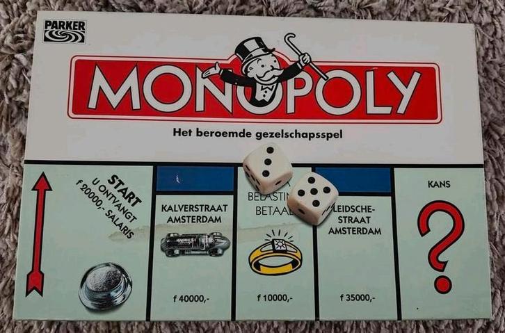 Vintage Monopoly (1996) - Klassieker!, Hobby en Vrije tijd, Gezelschapsspellen | Bordspellen, Gebruikt, Drie of vier spelers, Vijf spelers of meer