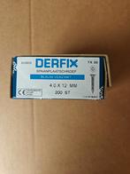 200 stuks verzinkte spaanplaatschroef 4,0 x 12 mm Torx, Ophalen of Verzenden, Zo goed als nieuw, Schroeven