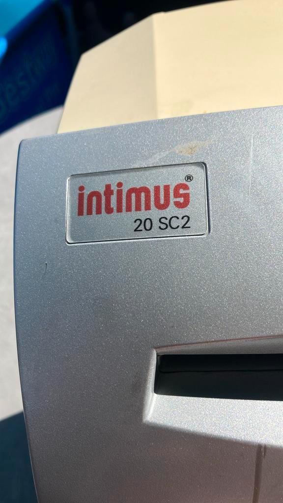 Intimus 20 SC2 Papierversnipperaar, Diversen, Papierwaren, Gebruikt, Ophalen of Verzenden