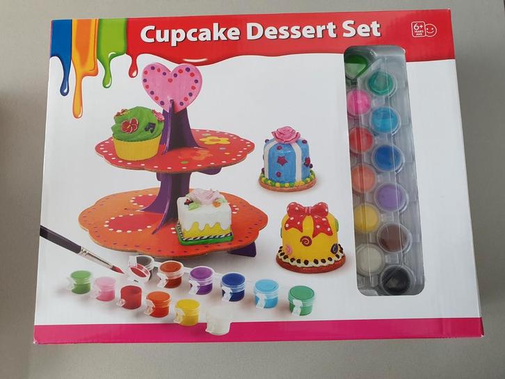 Cupcake Dessert Set - Knutselen en Bouwen!, Kinderen en Baby's, Speelgoed | Educatief en Creatief, Nieuw, Knutselen, Bouwen, Ophalen of Verzenden