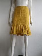 Pauw rok. Maat 3, Mosterdgeel/linnen., Kleding | Dames, Rokken, Maat 38/40 (M), Nijmegen, Geel, Verhip-vintage.nl