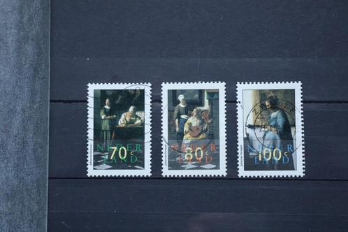 Nederland NVPH 1664-66 Johannes Vermeer gestempeld., Postzegels en Munten, Postzegels | Nederland, Gestempeld, Na 1940, Ophalen of Verzenden