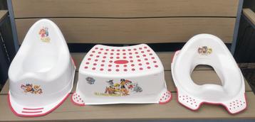 Paw patrol potje, opstapje en wc verkleiner. Ook los te koop beschikbaar voor biedingen