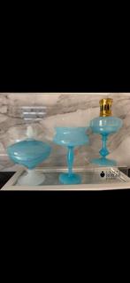 Lampeberger VB Opaline blauw, Huis en Inrichting, Woonaccessoires | Vazen, Blauw, Ophalen of Verzenden, Minder dan 50 cm, Glas