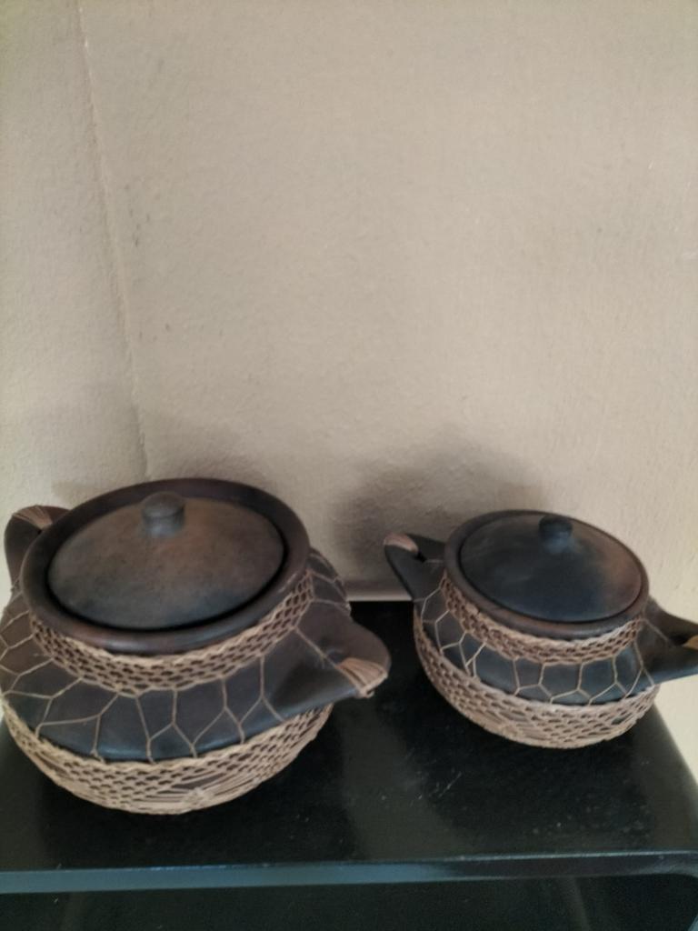 Stenen potten handwerk, Steen, Rond, Ophalen of Verzenden, Minder dan 40 cm