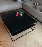 Zwarte salontafel, Ophalen, Gebruikt, Vierkant, 50 tot 100 cm