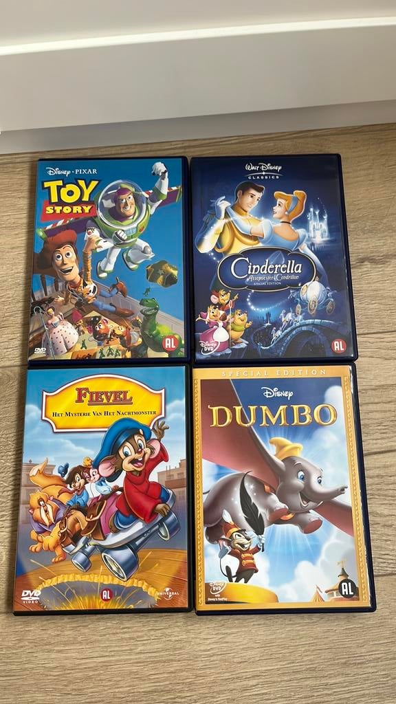 Disney DVD’s 4 x, Alle leeftijden, Ophalen of Verzenden, Gebruikt, Europees