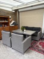 Tuinset, Tuin en Terras, Tuinsets en Loungesets, Ophalen, 5 zitplaatsen, Zo goed als nieuw, Wicker