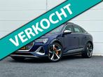 Audi E-tron Sportback S quattro 95 kWh 503 PK Org NL Pano Ke, Automaat, 71 kWh, Blauw, Leder en Stof