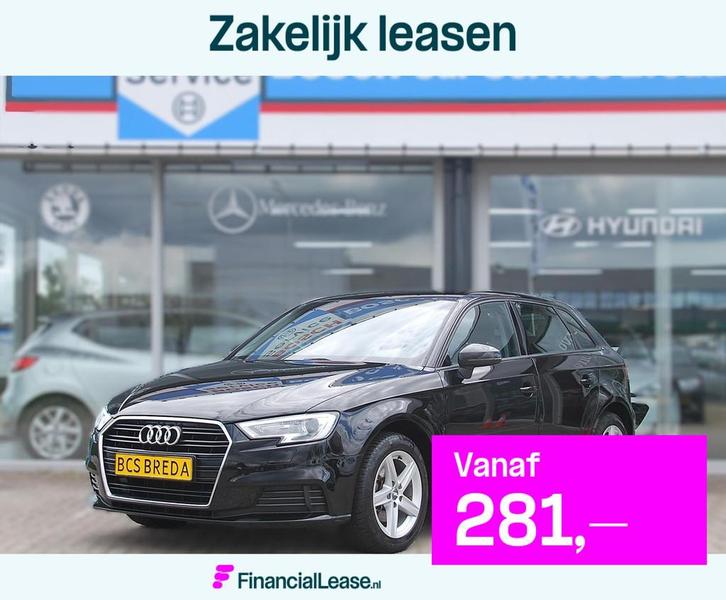 AUDI A3 Sportback 30 TFSI 116pk Pro Line, Auto's, Audi, Bedrijf, Lease, Financial lease, A3, Airbags, Airconditioning, Climate control