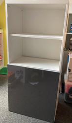 Ikea Besta kast opbergkast wit hoogglans antraciet grijs, Ophalen, Met deur(en), 100 tot 150 cm, 50 tot 100 cm