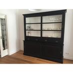 Buffetkast deuren 4 lades kleur zwart/wit nu laagste prijs, 200 cm of meer, Glas, Nieuw, 3 of 4 laden