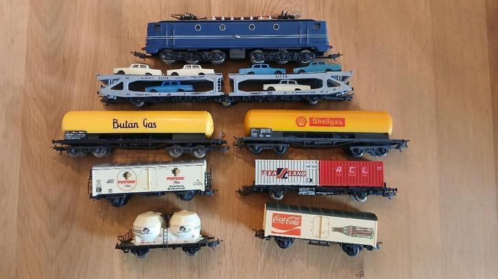 Te koop: NS1310 e-loc met wagons, LIMA, Hobby en Vrije tijd, Modeltreinen | H0, Gebruikt, Locomotief, Gelijkstroom, Lima, Analoog