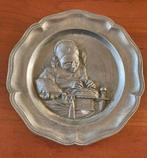 Tinnen bord met kantkloster., Antiek en Kunst, Ophalen of Verzenden