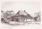 Ede – Boerderij De Driehoek. (tekening Marius Jansen), Ophalen of Verzenden, 1960 tot 1980, Ongelopen, Gelderland