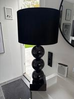 Zwarte 3 bollen Tafellamp, Huis en Inrichting, Lampen | Vloerlampen, Ophalen, Zo goed als nieuw, Glas, 100 tot 150 cm