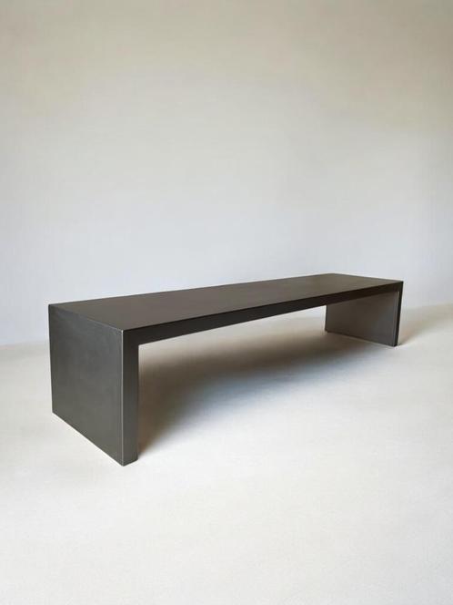 RVS salontafel bench vintage design, Huis en Inrichting, Tafels | Salontafels, Gebruikt, Minder dan 50 cm, 50 tot 100 cm, 150 tot 200 cm