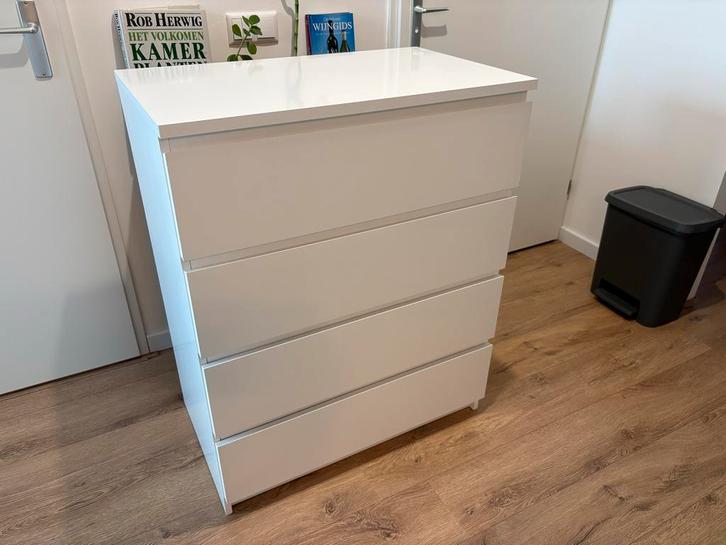 Malm Ikea 4 lades, Huis en Inrichting, Kasten | Dressoirs, Gebruikt, 50 tot 100 cm, 25 tot 50 cm, Met lade(s), Kunststof, Ophalen