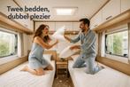 Heel veel caravans met 2 enkele bedden te huur, lage prijs!, Rondzit, Hobby, Particulier, 6 tot 7 meter