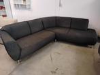 Mooie bank, 'maanvormig' 240 en 260cm, voor 225=, Ophalen, Gebruikt, 75 tot 100 cm, Stof