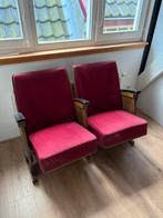 Vintage bioscoopstoelen, Huis en Inrichting, Fauteuils, Ophalen, Gebruikt, Minder dan 75 cm, 100 tot 125 cm