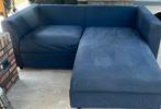 Ikea Vimle 2-zitbank donkerblauw met chaise longue links, Ophalen, Gebruikt, Tweepersoons, Stof