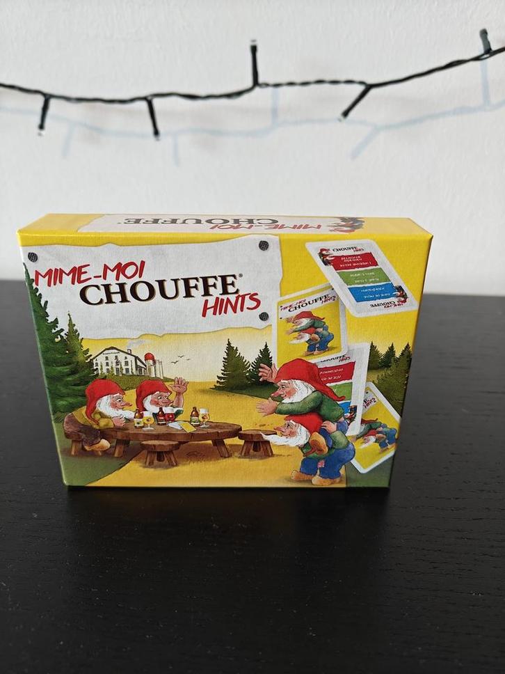 Mime-Moi Chouffe Hints - Bordspel, Hobby en Vrije tijd, Gezelschapsspellen | Bordspellen, Zo goed als nieuw, Drie of vier spelers
