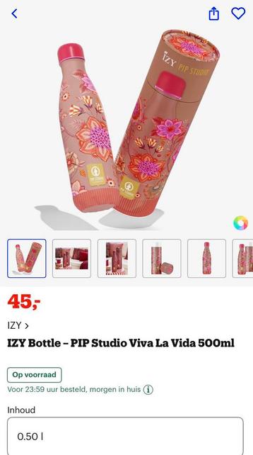 Studio Pip Viva la Vida Izy bottle beschikbaar voor biedingen