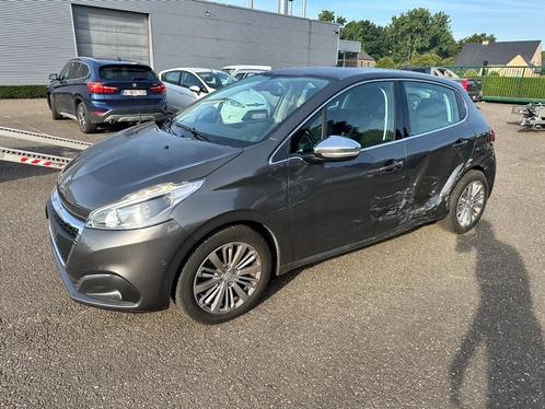 Peugeot 208 allure automaat, 2018, 84000 km, 110pk, ex bpm!, Auto diversen, Schadeauto's, Automaat, Benzine, Hatchback, Zilver of Grijs