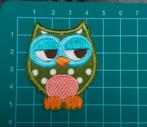 strijkembleem uil  NIEUW 5 cm x 4 cm Per stuk €1,99, Hobby en Vrije tijd, Nieuw, T, Ophalen of Verzenden, H
