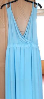 Aparte zomer jurk met split en blote rug - mt 50 - Nieuw, Kleding | Dames, Grote Maten, Open rug, Blauw, Jurk, Nieuw