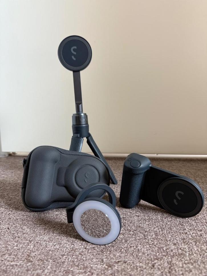 ShiftCam Snapgrip Creator Kit Midnight MagSafe iPhone, Telecommunicatie, Mobiele telefoons | Toebehoren en Onderdelen, Zo goed als nieuw