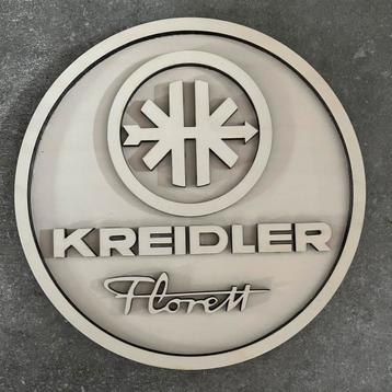 Kreidler Florett 3d embleem van hout diameter 30cm beschikbaar voor biedingen