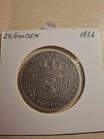 Zilveren Rijksdaalder 1866 Willem III - Prachtig!, Ophalen of Verzenden