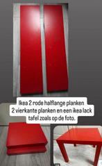 Ikea Lack Rode Set: Planken & Tafel, Ophalen of Verzenden, Gebruikt