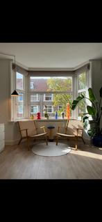 Fauteuil VADEHAVET naturel stof/eiken, Huis en Inrichting, Stoelen, Ophalen, Twee, Bruin, Hout