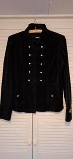 Prachtig zwart fluwelen jasje, Kleding | Dames, Ophalen of Verzenden, Zo goed als nieuw, Maat 42/44 (L), Zwart