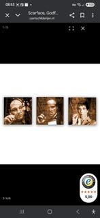 Drieluik godfather, sopranos en Scarface, Ophalen of Verzenden