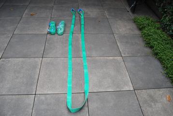 Nieuwe hijsband 3 stuks 5 meter lang 1000kg .enz. zie tekst. beschikbaar voor biedingen