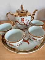 Chinees porseleinen servies gouden 22 k details, Verzenden
