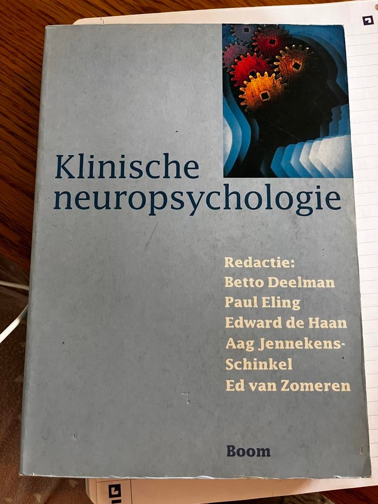 Klinische neuropsychologie - Boom, Boeken, Studieboeken en Cursussen, Ophalen of Verzenden, Beta, Zo goed als nieuw, HBO
