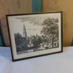 Amsterdam Westerkerk Vleeschhal afbeelding in lijst 39,5 x32, Minder dan 50 cm, Gebruikt, Ophalen of Verzenden, Print