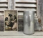 Franse vintage aluminium talkpoeder strooibus, Ophalen of Verzenden