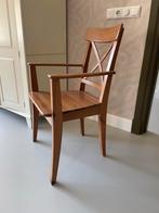 Houten Stoel IKEA Leksvik, Huis en Inrichting, Stoelen, Ophalen, Gebruikt, Bruin, Eén