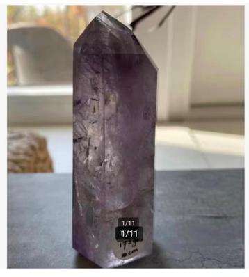 Prachtige Amethist Punt, Toren, 172 gram, 10 cm hoog beschikbaar voor biedingen