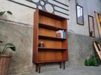 Deens Design Boekenkast Teak Hout Vintage Lage Kast Jaren 60, Huis en Inrichting, Kasten | Boekenkasten, 50 tot 100 cm, Minder dan 25 cm