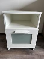 Wit nachtkastje/bureaukastje met Lade, Ophalen, Gebruikt, Minder dan 45 cm, Minder dan 55 cm
