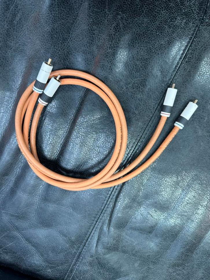 Van den Hul The First C.C. Interlink 80cm., Audio, Tv en Foto, Audiokabels en Televisiekabels, Gebruikt, Interlink-kabel, Minder dan 2 meter